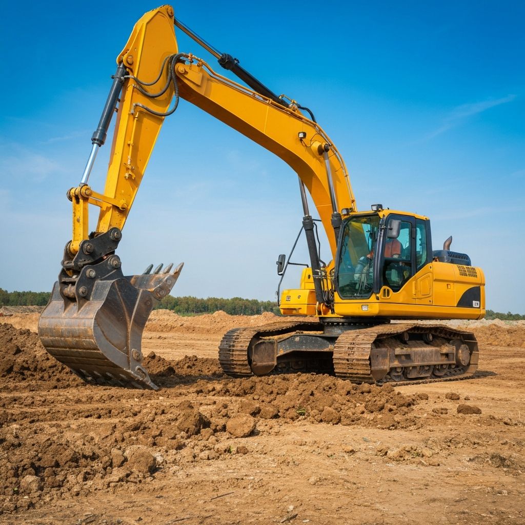 Excavadora de construcción